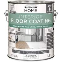 Couche de fond pour syst&egrave;me de rev&ecirc;tement de plancher int&eacute;rieur &agrave; la maison, 3,61 L, &agrave; l'eau, Tr&egrave;s mat, Base &agrave; teinter/Blanc Nia-Chem Ltd.