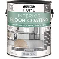 Home Interior Floor Coating System Base Coat, 3.78 L, Water-Based, Very Flat, Grey Nia-Chem Ltd.
