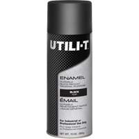 Peinture-&eacute;mail en a&eacute;rosol polyvalent UTILI-T, Noir, Brillant, 10 oz/283 g, Canette a&eacute;rosol Nia-Chem Ltd.