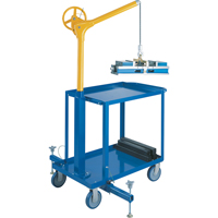 Tall Industrial Lifting Device with Mobile Cart, 500 lbs. (0.25 tons) Capacity LS954 | Nia-Chem Ltd.