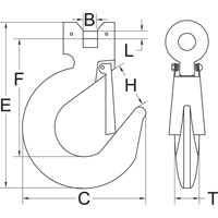 Clevis Slip Hook with Latch - Grade 70 Nia-Chem Ltd.