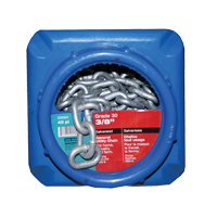 Hot-Dipped Galvanized Chains, Carbon Steel, 3/8" x 45' (13.7 m) L, Grade 30, 2650 lbs. (1.325 tons) Load Capacity Nia-Chem Ltd.