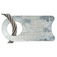 &eacute;lingue de levage &agrave; c&acirc;ble m&eacute;tallique - deux boucles Nia-Chem Ltd.