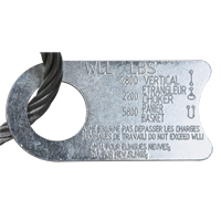 &eacute;lingue de levage &agrave; c&acirc;ble m&eacute;tallique - deux boucles, galvanis&eacute; Nia-Chem Ltd.