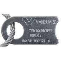 &eacute;lingue de levage &agrave; c&acirc;ble m&eacute;tallique - deux boucles, galvanis&eacute; Nia-Chem Ltd.