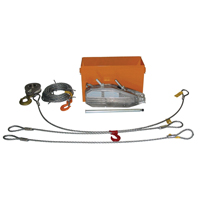 Tirfor&reg; Wire Rope Hoist TU32 Rescue Kit, 5/8" Wire Diameter, 8000  lbs. (4 tons) Capacity Nia-Chem Ltd.