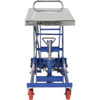 Pneumatic Hydraulic Scissor Lift Table, Steel, 32-1/2" L x 19-3/4" W, 1000 lbs. Cap. Nia-Chem Ltd.