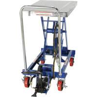 Pneumatic Hydraulic Scissor Lift Table, Steel, 32-1/2" L x 19-3/4" W, 1000 lbs. Cap. Nia-Chem Ltd.
