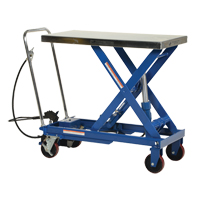 Pneumatic Hydraulic Scissor Lift Table, Steel, 39-1/2" L x 20" W, 1750 lbs. Cap. Nia-Chem Ltd.