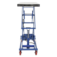 Pneumatic Hydraulic Scissor Lift Table, Steel, 35-1/2" L x 20" W, 800 lbs. Cap. Nia-Chem Ltd.