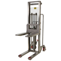 Hefti-Lift Load Stacker, Foot Pump Operated, 880 lbs. Capacity, 59" Max Lift Nia-Chem Ltd.