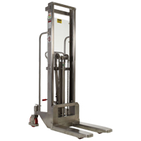 Hefti-Lift Load Stacker, Foot Pump Operated, 880 lbs. Capacity, 59" Max Lift Nia-Chem Ltd.