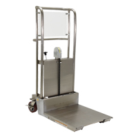 Hefti-Lift Load Stacker, Foot Pump Operated, 450 lbs. Capacity, 45-5/8" Max Lift Nia-Chem Ltd.