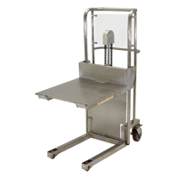 Hefti-Lift Load Stacker, Foot Pump Operated, 450 lbs. Capacity, 45-5/8" Max Lift Nia-Chem Ltd.