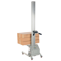 Quick Lift Stacker, Electric Operated, 125 lbs. Capacity, 72" Max Lift Nia-Chem Ltd.