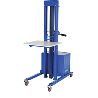 Quick Lift Stacker, Electric Operated, 400 lbs. Capacity, 57" Max Lift Nia-Chem Ltd.