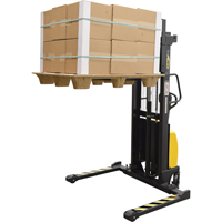 Fork Lift Stacker, Electric Operated, 2000 lbs. Capacity, 63" Max Lift Nia-Chem Ltd.