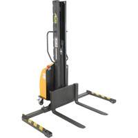 Narrow Mast Powered Lift Stacker, Electric Operated, 1000 lbs. Capacity, 63" Max Lift Nia-Chem Ltd.