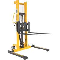 Manual Hydraulic Stacker, Hand Pump Operated, 2000 lbs. Capacity, 63" Max Lift Nia-Chem Ltd.