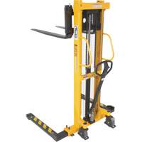 Manual Hydraulic Stacker, Hand Pump Operated, 2000 lbs. Capacity, 63" Max Lift Nia-Chem Ltd.