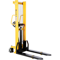 Manual Hydraulic Stacker, Hand Pump Operated, 2000 lbs. Capacity, 63" Max Lift Nia-Chem Ltd.