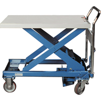 Dandy Lift™ Scissor Lift Table, 28" L x 17-7/10" W, Steel, 330 lbs. Capacity MA431 | Nia-Chem Ltd.