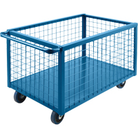 Wire Mesh Box Truck, Steel, 39" L x 24" W x 31.5" H, 12 cu. ft. Volume, 1200 lbs. Capacity Nia-Chem Ltd.