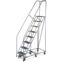 All Directional Ladders, 8 Steps, 16" Step Width, 80" Platform Height, Steel Nia-Chem Ltd.