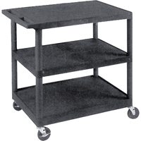 Utility Cart, 3 Tiers, 18" x 34" x 24", 400 lbs. Capacity Nia-Chem Ltd.