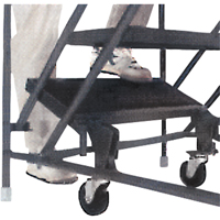 Slope Rolling Ladder, 9 Steps, Anti-Skid, 50° Incline, 90" High Nia-Chem Ltd.