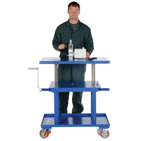 Hydraulic Lift Table, 24" L x 36" W, Steel, 2000 lbs. Capacity Nia-Chem Ltd.