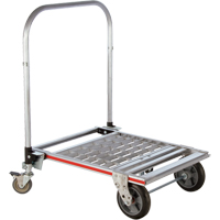 Four Wheel Folding Platform Truck, Aluminum, 750 lbs., 31" L x 23-1/4" W, 39" High Nia-Chem Ltd.