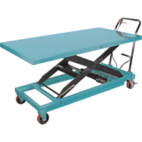 Heavy-Duty Hydraulic Scissor Lift Table, 63" L x 31-7/8" W, Steel, 1100 lbs. Capacity Nia-Chem Ltd.