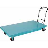 Heavy-Duty Hydraulic Scissor Lift Table, 63" L x 31-7/8" W, Steel, 1100 lbs. Capacity Nia-Chem Ltd.