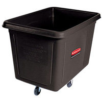 Chariot cubique, Plastique recycl&eacute; noir, 38" lo x 26" la x 28" h, Volume 8 pi³, Capacit&eacute; 300 lb Nia-Chem Ltd.