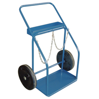 Gas Cylinder Carts, Rubber Wheels, 13" W x 25" L Base, 1000 lbs. Nia-Chem Ltd.