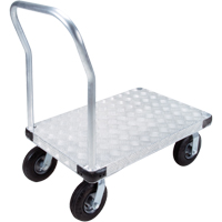 Aluminum Platform Truck, 24" W x 36" L, 1400 lbs. Cap., Pneumatic Wheels Nia-Chem Ltd.