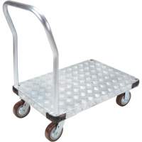 Aluminum Platform Truck, 24" W x 36" L, 3400 lbs. Cap., Polyurethane Wheels Nia-Chem Ltd.