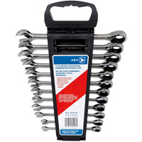12-PC Long Pattern Metric Ratcheting Combination Wrench Set, Plain Handle Nia-Chem Ltd.