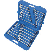 CWS-32SM Raised Panel Wrench Set, Combination, 32 Pieces, Imperial and Metric Nia-Chem Ltd.