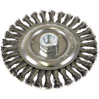 Standard Face Knot Wire Wheel Threaded, 6" Dia., 0.022" Fill, 5/8"-11 Arbor, Steel Nia-Chem Ltd.