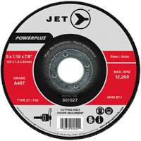 A46T PowerPlus Cut-Off Wheel, 5" x 1/16", 7/8" Arbor, Type 27, 12200 RPM Nia-Chem Ltd.