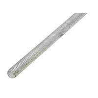 Threaded Rod, 1/4"-20, 36" L, Galvanized, Grade 2 Grade Nia-Chem Ltd.
