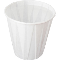 Pleated Cup, Paper, 5 oz., White MMT414 | Nia-Chem Ltd.