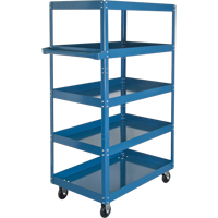 Shelf Carts , 5 Tiers, 18" W x 61" H x 30" D, 900 lbs. Capacity Nia-Chem Ltd.