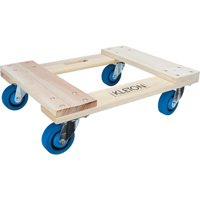 Hardwood Dolly, Rubber Wheels, 1400 lbs. Capacity, 18" W x 24" D x 7" H Nia-Chem Ltd.