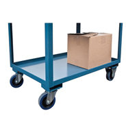 Chariots de service &agrave; bordure profonde, 2 Tiers, 24" la x 47" h x 36" p, Capacit&eacute; 1200 lb Nia-Chem Ltd.