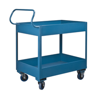 Chariots de service &agrave; bordure profonde, 2 Tiers, 24" la x 47" h x 36" p, Capacit&eacute; 1200 lb Nia-Chem Ltd.