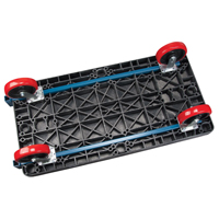 Plastic Platform Truck, 60" L x 30" W, 2500 lbs. Cap., Polyurethane Wheels Nia-Chem Ltd.