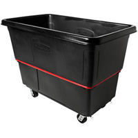 Chariot utilitaire &agrave; usage intensif, Plastique recycl&eacute; noir, 59"/34-5/8" lo x 34"/59-1/64" la x 42-1/16"/42-7/8" h, Volume 27 pi³, Capacit&eacute; 1200 lb Nia-Chem Ltd.
